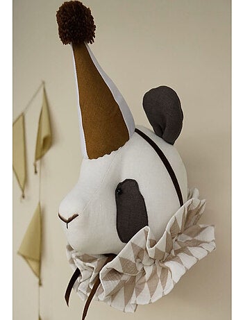 Decorazione da parete in lino per cameretta panda | SEVIRA KIDS