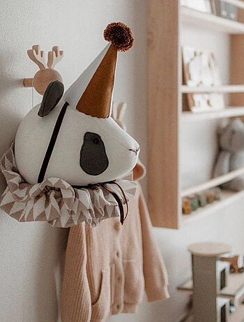 Decorazione da parete in lino per cameretta panda | SEVIRA KIDS
