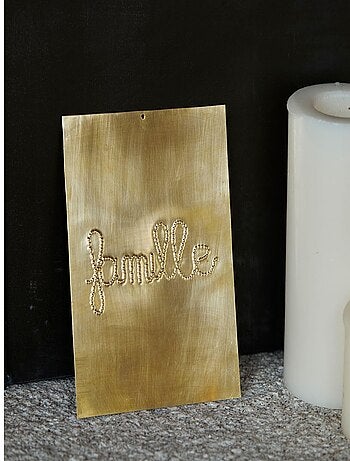 Decorazione da parete in ottone martellato FAMILY