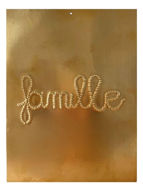 Decorazione da parete in ottone martellato FAMILY - Kiabi