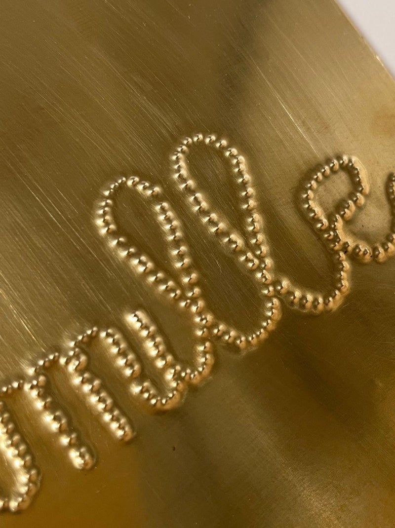 Decorazione da parete in ottone martellato FAMILY Dorato/Oro - Kiabi