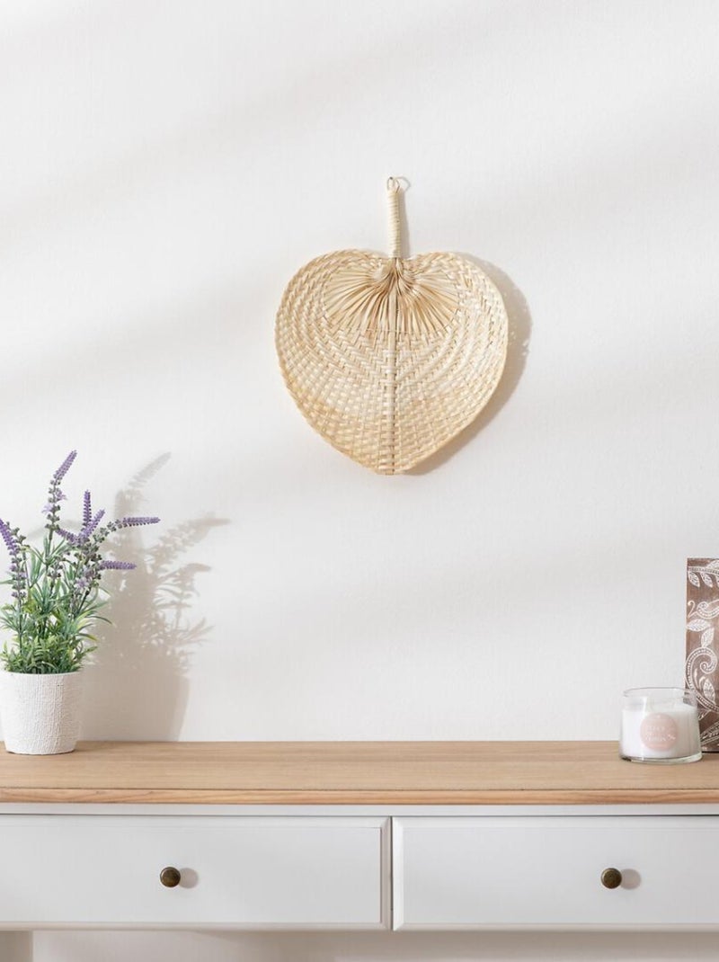 Decorazione murale a ventaglio balinese Beige - Kiabi