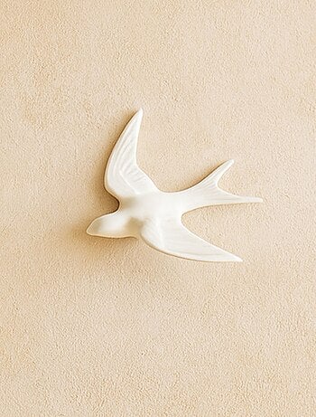 Decorazione murale in resina con rondine