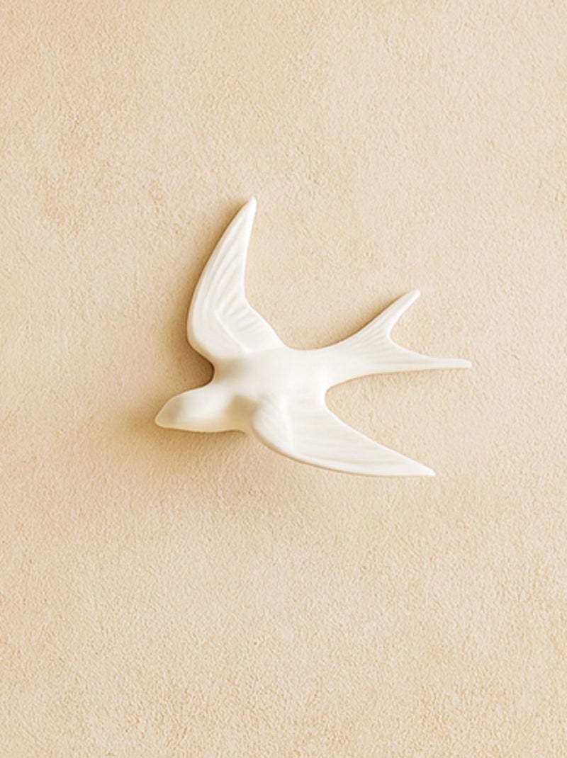 Decorazione murale in resina con rondine Bianco - Kiabi