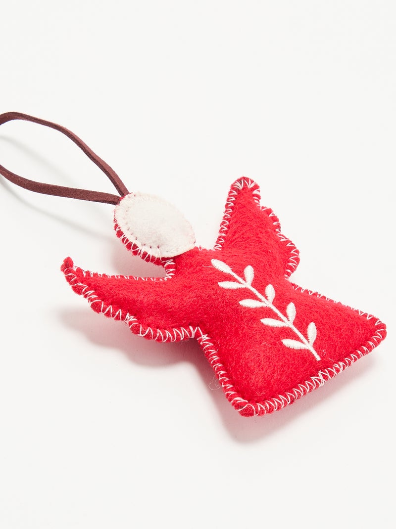 Decorazione natalizia in feltro Rosso - Kiabi