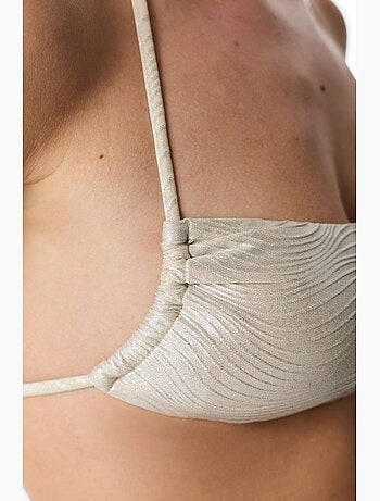 Deja top bikini bandeau glitter penti