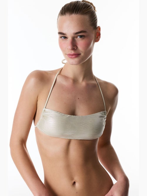 Deja top bikini bandeau glitter penti - Kiabi
