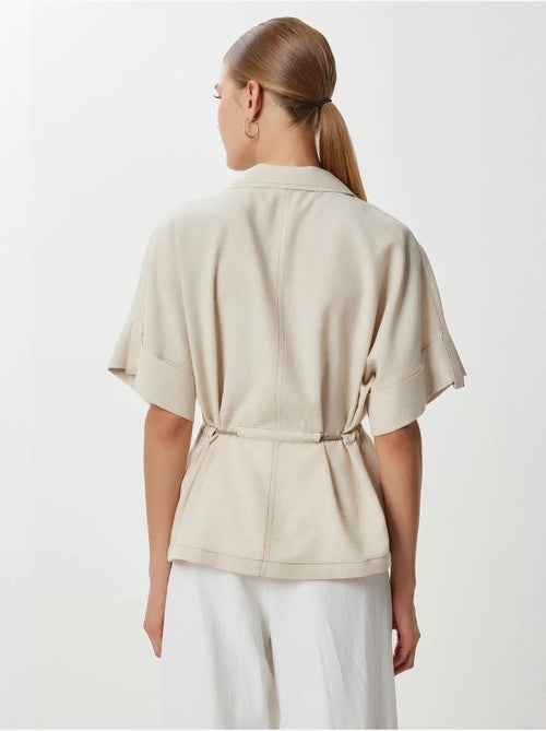 Deliziosa camicia ampia con coulisse e dettaglio di rilegatura istanbul - Kiabi Deliziosa camicia ampia con coulisse e dettaglio di rilegatura istanbul - Kiabi