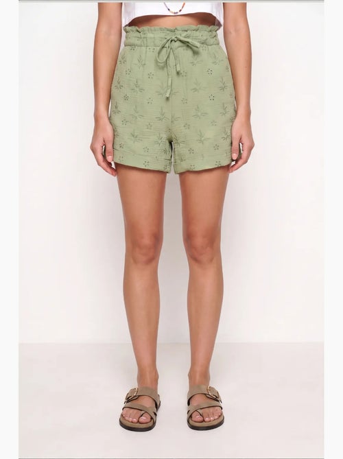 Deliziosi mini shorts a vita alta con coulisse e dettaglio di rilegatura istanbul - Kiabi Deliziosi mini shorts a vita alta con coulisse e dettaglio di rilegatura istanbul - Kiabi