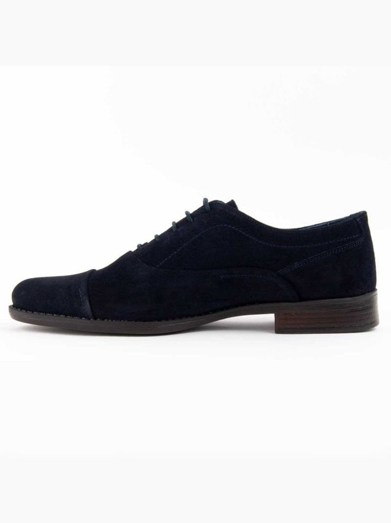 Derby & Richelieu Pelle Naturale Purapiel Blu - Kiabi