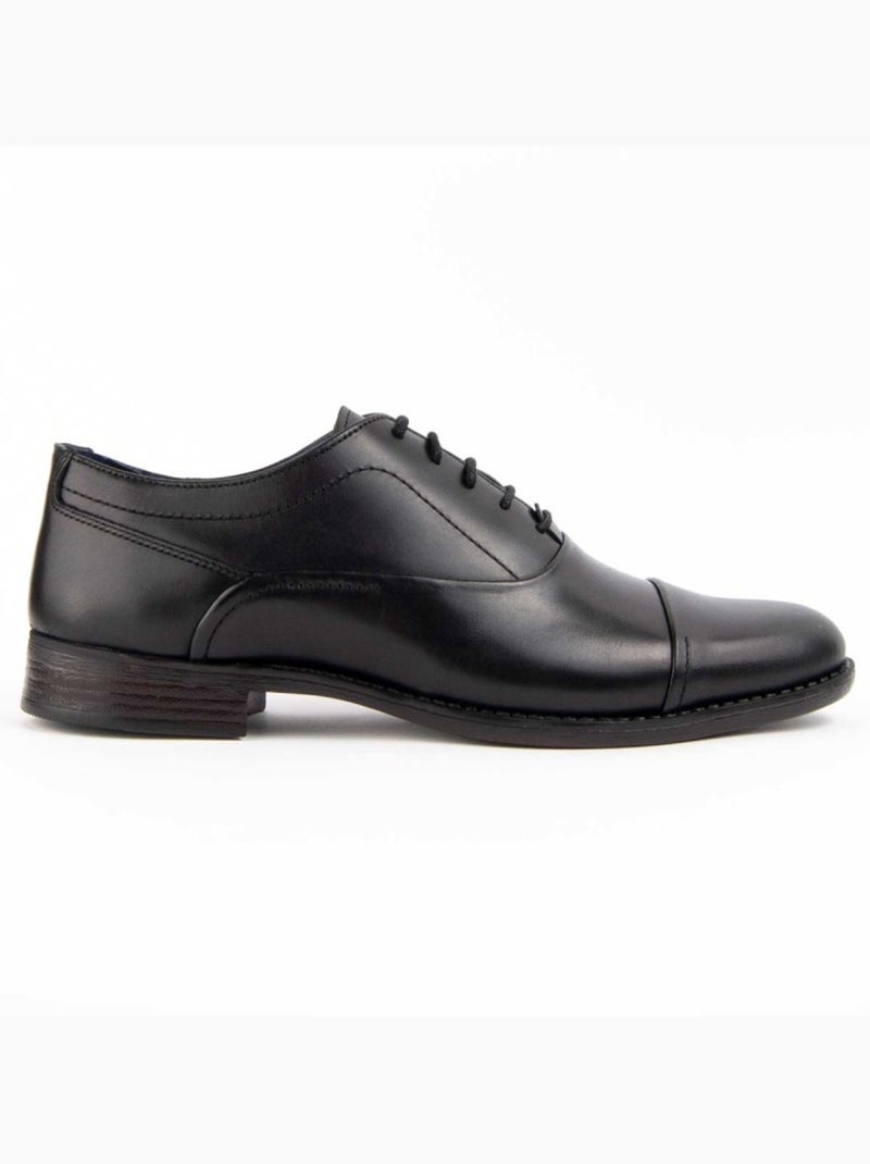 Derby & Richelieu Pelle Naturale Purapiel Nero - Kiabi