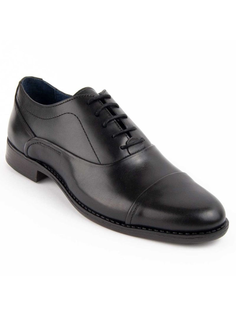 Derby & Richelieu Pelle Naturale Purapiel Nero - Kiabi