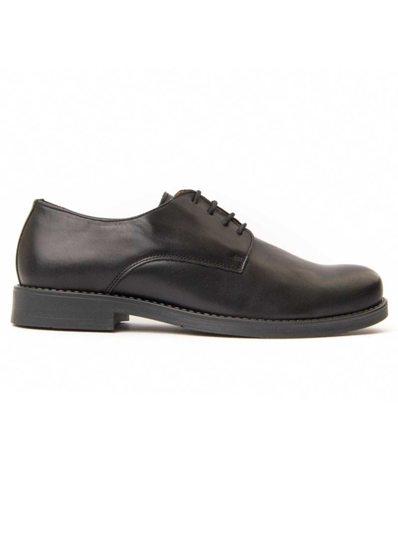 Derby & Richelieu Pelle Naturale Purapiel Nero - Kiabi