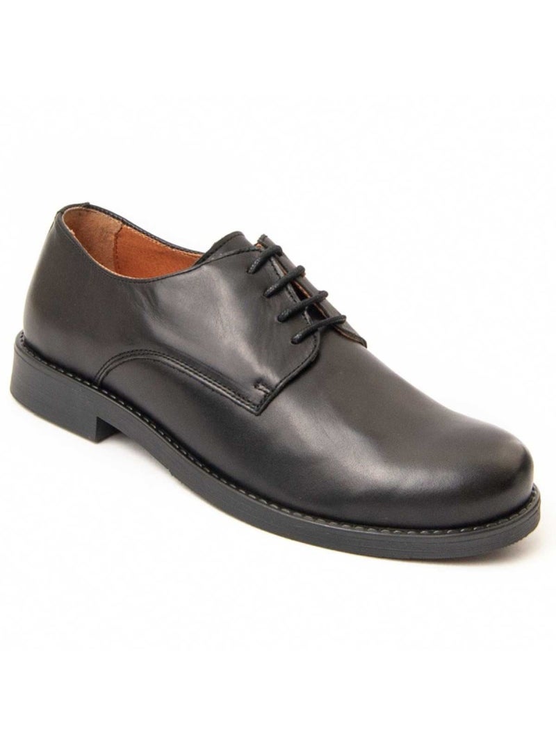 Derby & Richelieu Pelle Naturale Purapiel Nero - Kiabi