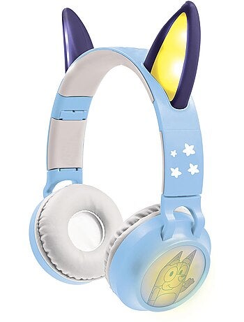 Design 3D Bluey Cuffie Bluetooth® e Wired pieghevoli con limitazione sicura del volume