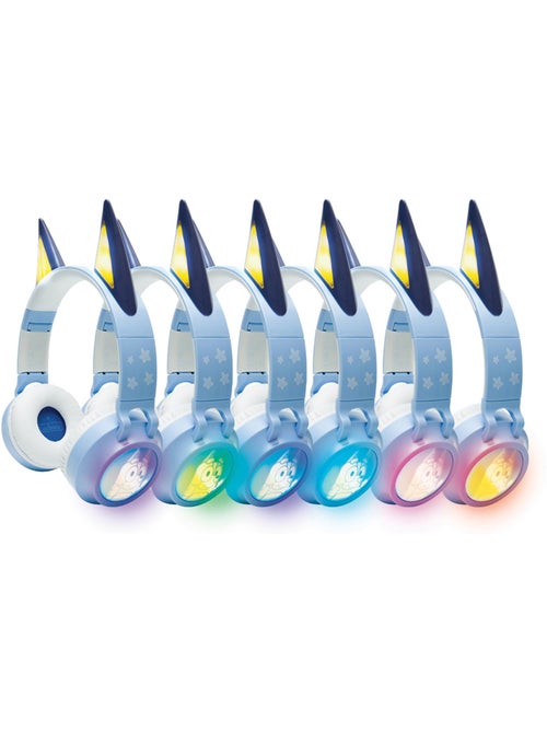 Design 3D Bluey Cuffie Bluetooth® e Wired pieghevoli con limitazione sicura del volume - Kiabi