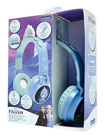 Design 3D Frozen Cuffie Bluetooth® e Wired pieghevoli con limitazione sicura del volume