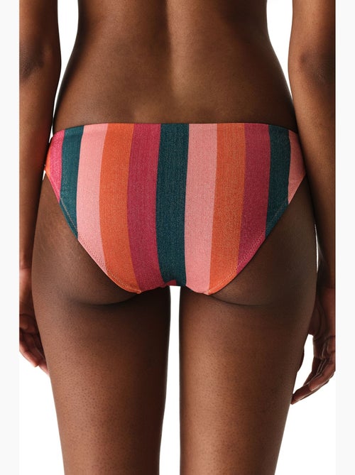 Devin slip bikini a righe con filo metallico e vita media penti - Kiabi