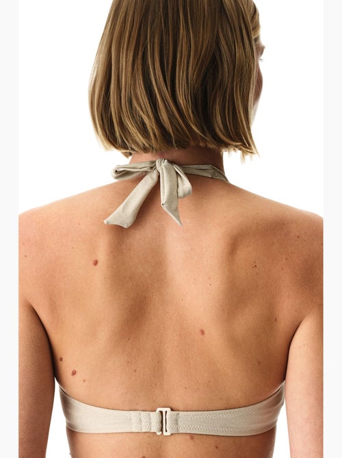 Devon top bikini arricciato lucido penti - Kiabi Devon top bikini arricciato lucido penti - Kiabi