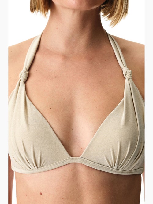 Devon top bikini arricciato lucido penti - Kiabi Devon top bikini arricciato lucido penti - Kiabi