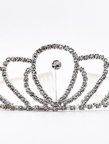 Diadema perla argentata costume principessa bambina | Labay