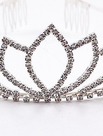 Diadema spiga argentata costume principessa bambina | Labay