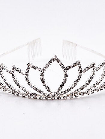 Diadema spiga argentata costume principessa bambina | Labay