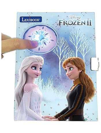 Diario segreto elettronico Frozen con luce e accessori (adesivi, penna, penna a colori)