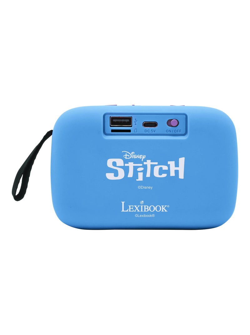 Diffusore portatile Bluetooth® Stitch con finitura in tessuto Blu - Kiabi