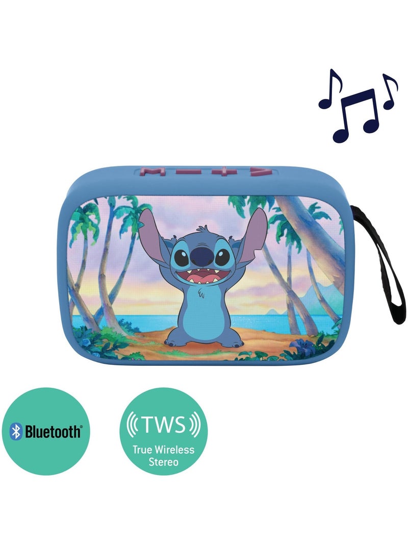 Diffusore portatile Bluetooth® Stitch con finitura in tessuto Blu - Kiabi
