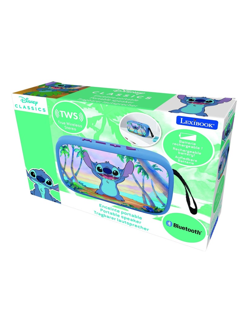 Diffusore portatile Bluetooth® Stitch con finitura in tessuto Blu - Kiabi