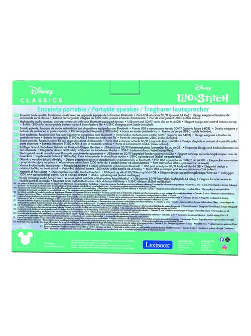 Diffusore portatile Bluetooth® Stitch con finitura in tessuto - Kiabi