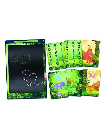 Dinosauro 11'' multicolore Tavoletta da disegno Eink con stencil