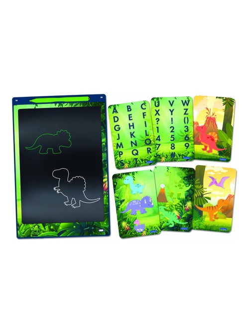 Dinosauro 11'' multicolore Tavoletta da disegno Eink con stencil - Kiabi Dinosauro 11'' multicolore Tavoletta da disegno Eink con stencil - Kiabi