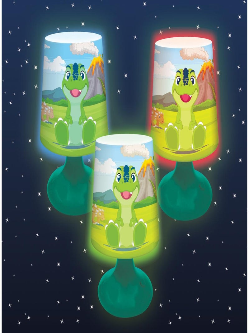 Dinosauro Mini lampada da comodino e luce notturna senza fili Verde - Kiabi