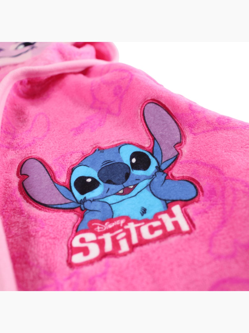 Disney - accappatoio stampato con cappuccio con orecchie e cintura Rosa - Kiabi