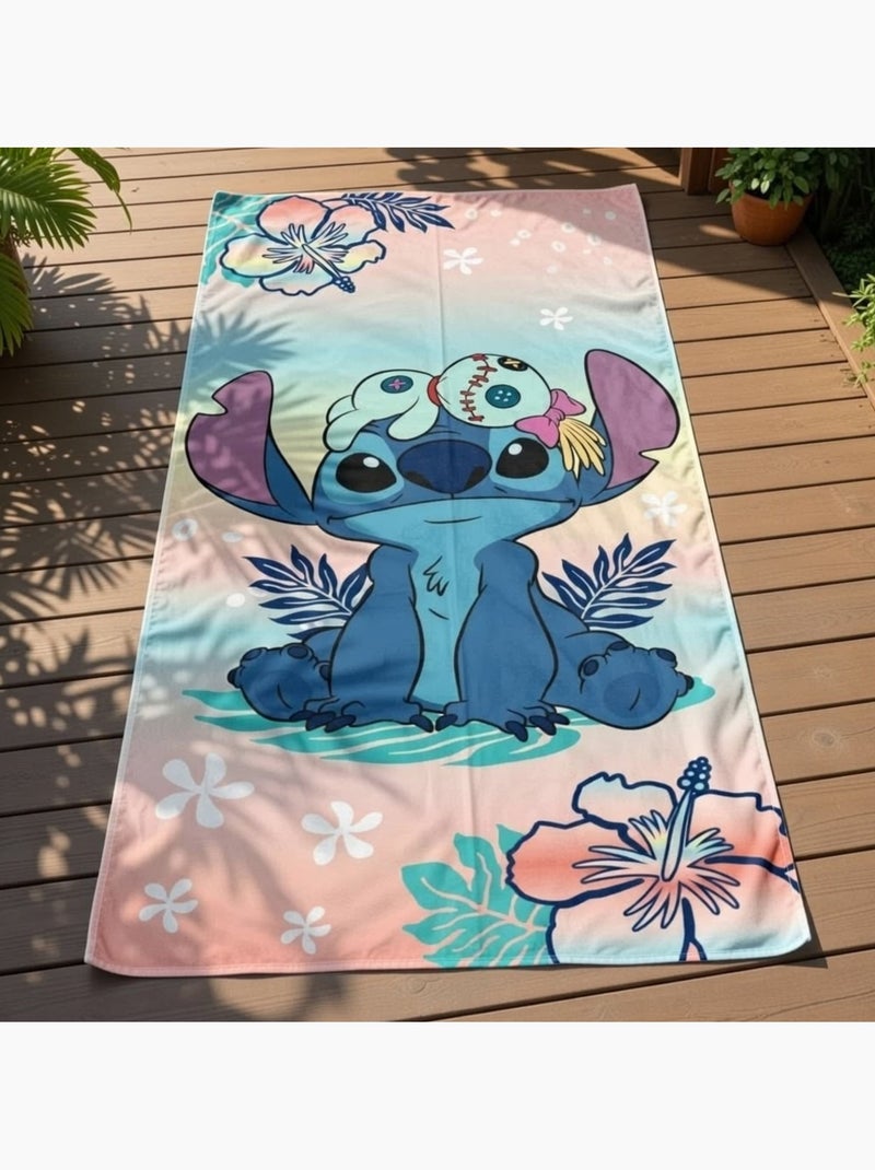 Disney - Asciugamano da spiaggia bambino con motivo personaggio colorato Rosa - Kiabi