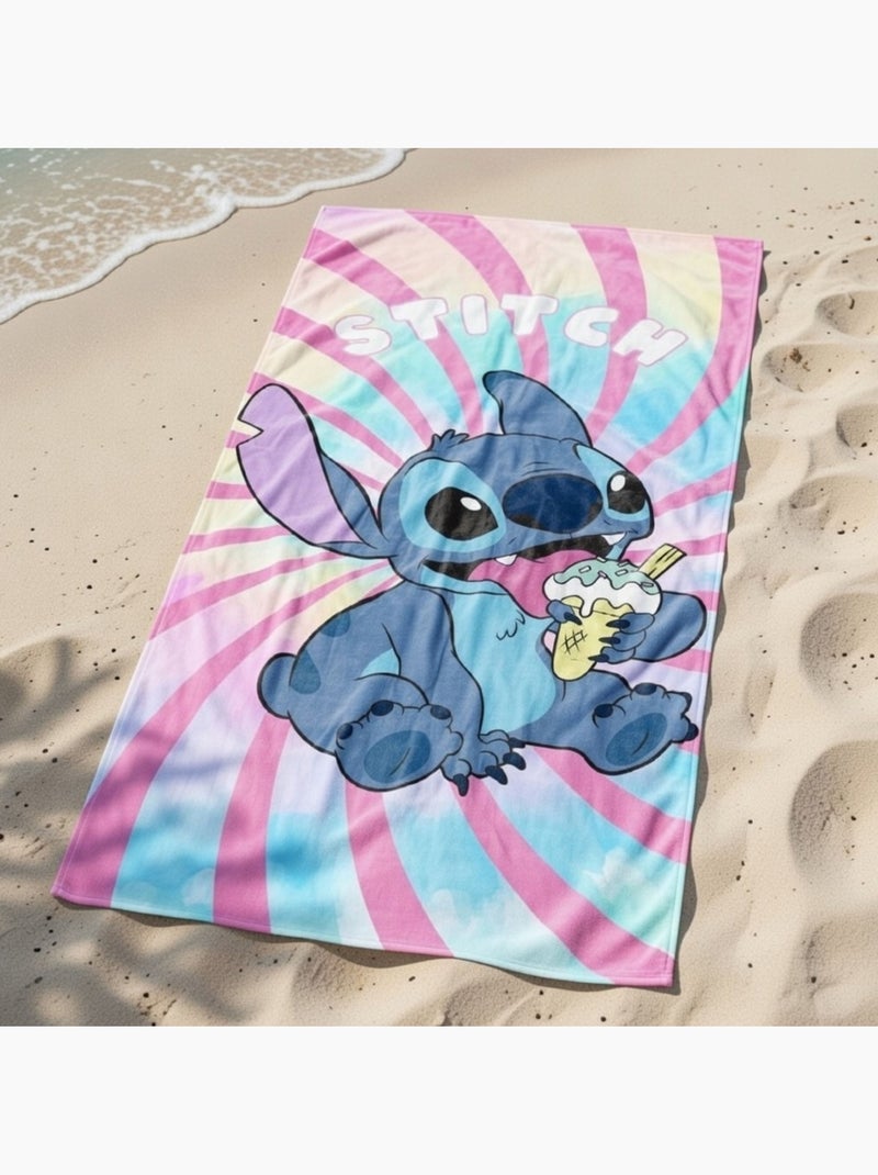 Disney - Asciugamano da spiaggia bambino con motivo personaggio colorato Rosa - Kiabi