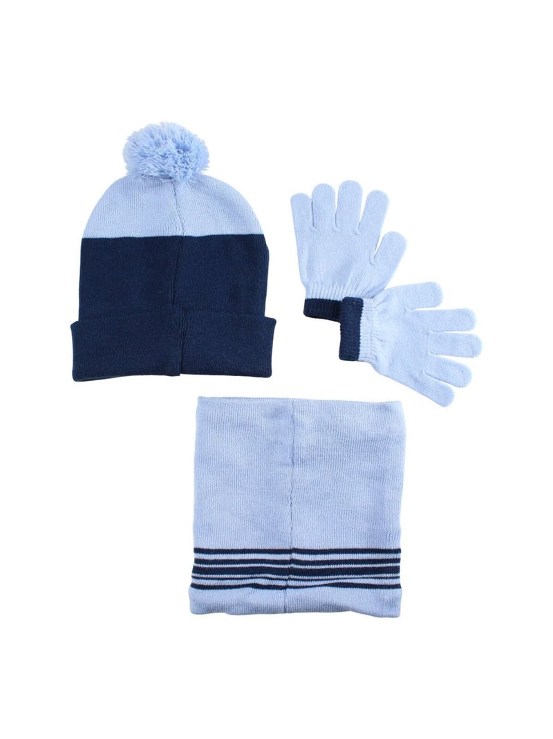 Disney - Cappello, guanti e scaldacollo bambino Blu marino - Kiabi