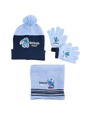Disney - Cappello, guanti e scaldacollo Lilo & Stitch bambino