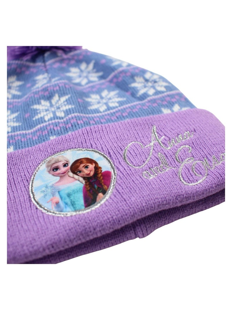 Disney - Cappello, guanti e scaldacollo Viola - Kiabi