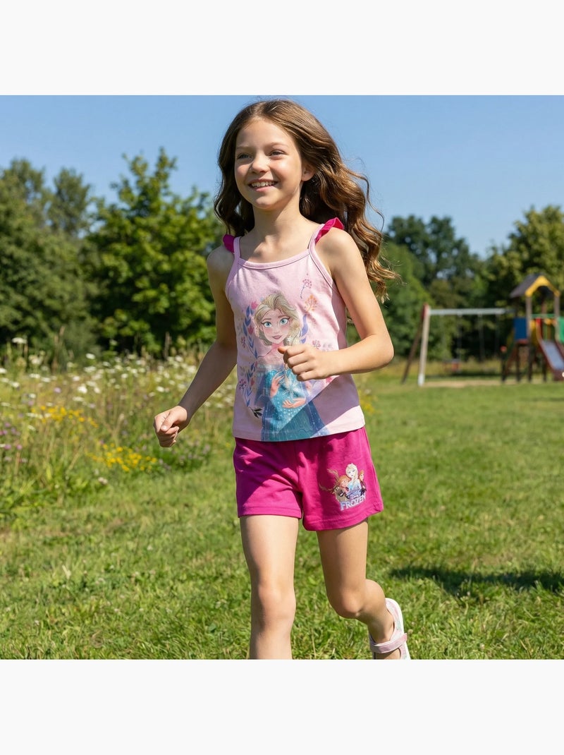 Disney - Completo bambina canotta e pantaloncini Rosa - Kiabi