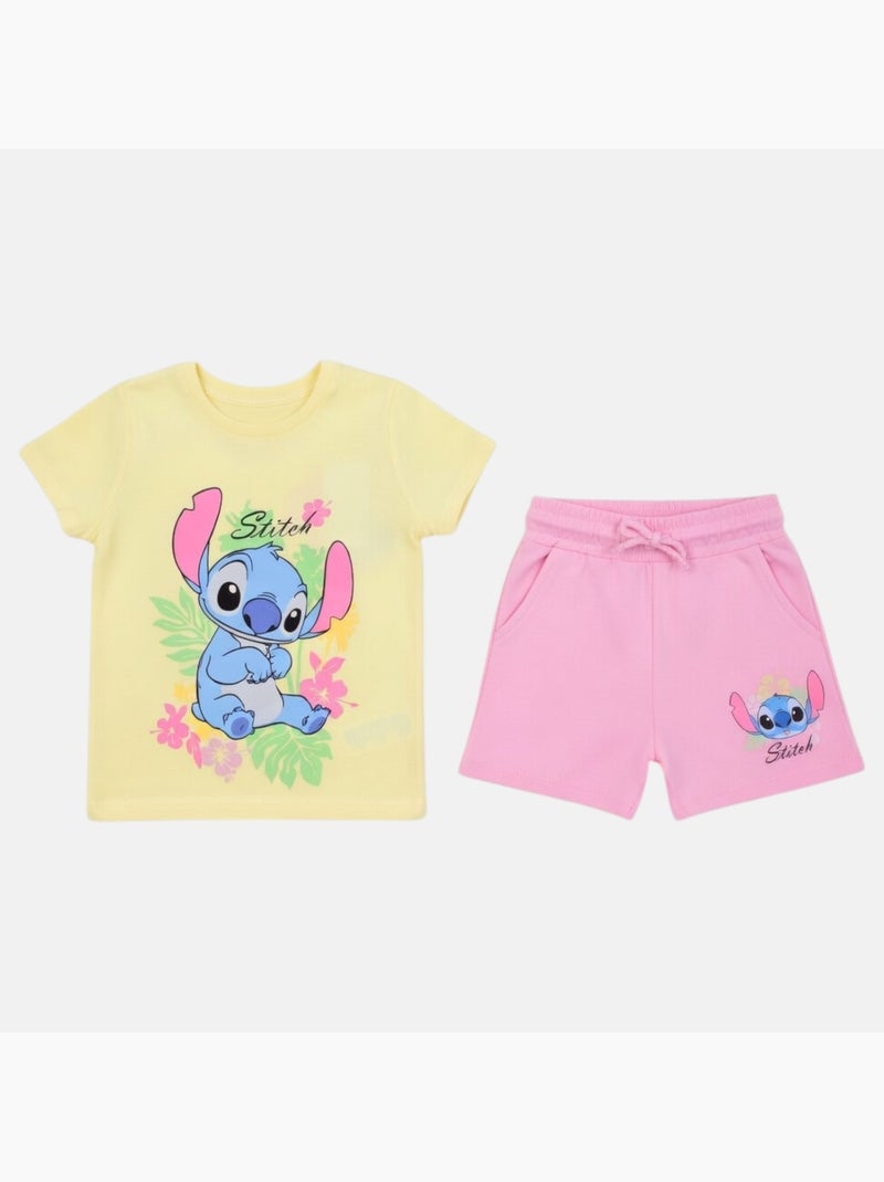 Disney - Completo bambina Stitch Giallo - Kiabi