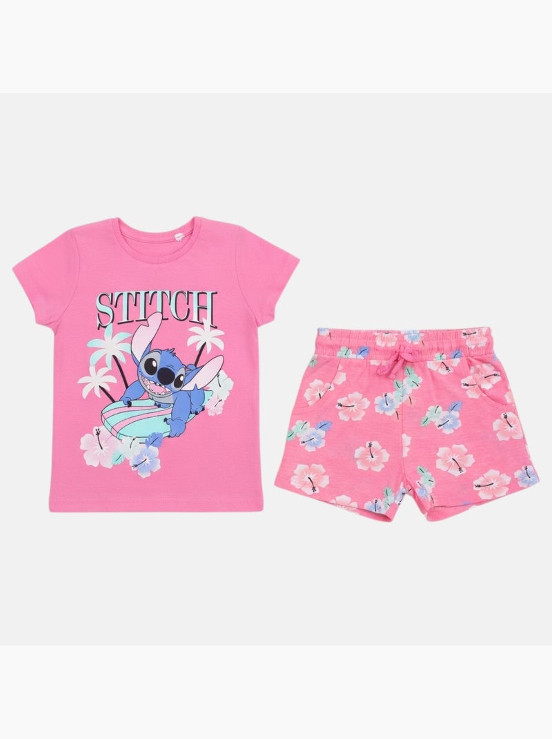 Disney - Completo bambina Stitch Rosa - Kiabi