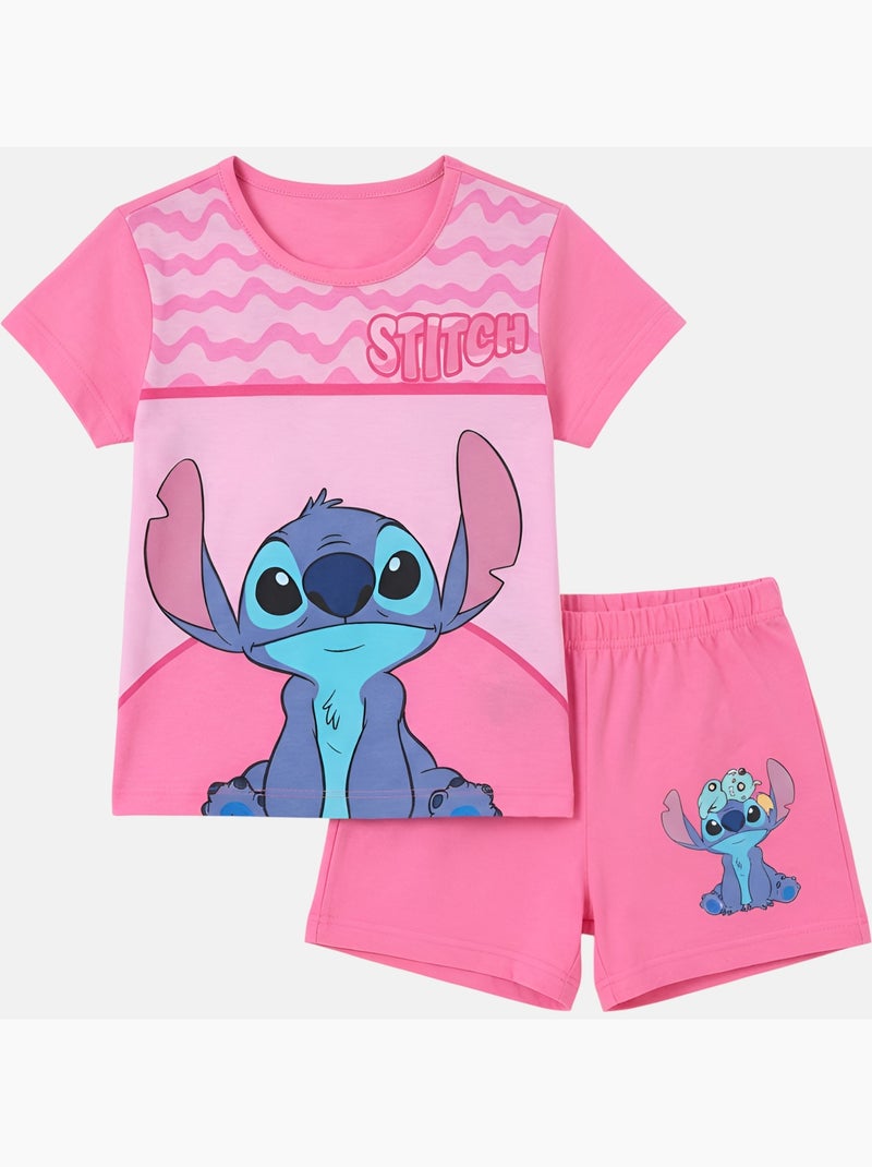 Disney - Completo bambina T-shirt a maniche corte e pantaloncini Rosa fucsia - Kiabi