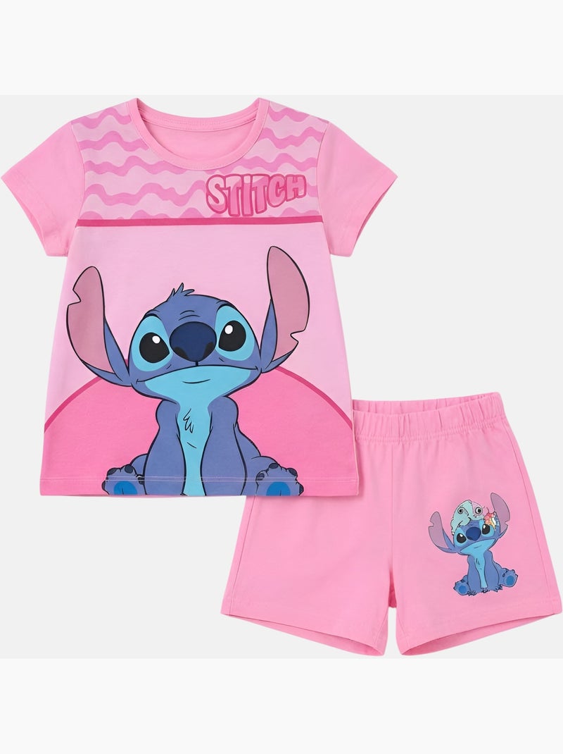 Disney - Completo bambina T-shirt a maniche corte e pantaloncini Rosa - Kiabi
