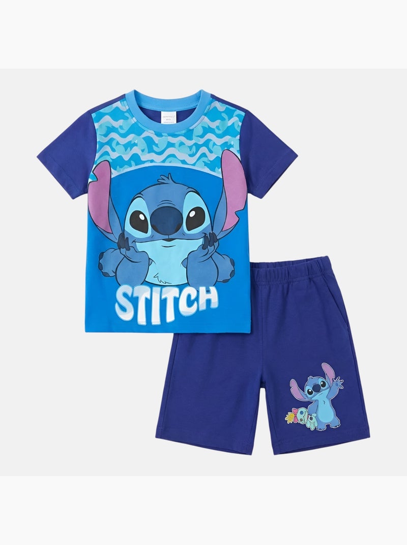 Disney - Completo bambino maglietta a maniche corte e pantaloncini Blu marino - Kiabi