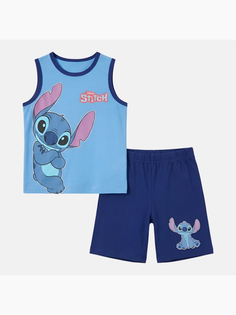 Disney - Completo bambino T-Shirt senza maniche e pantaloncini Blu marino - Kiabi