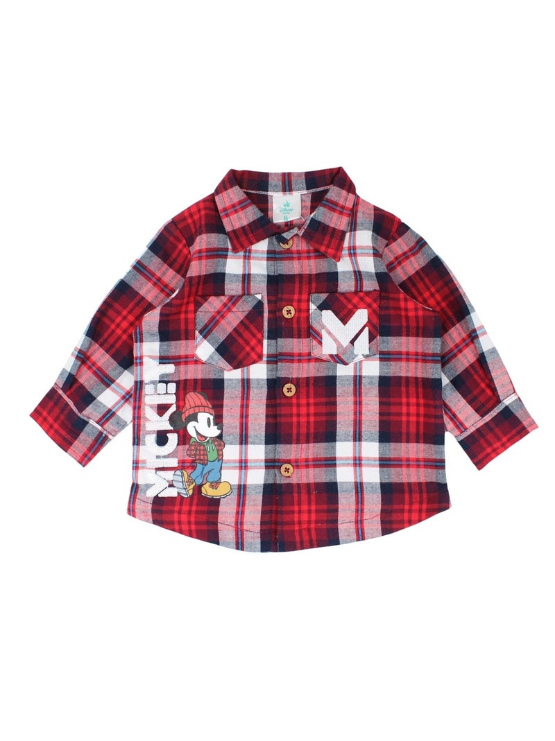 Disney - Completo camicia e pantaloni bebè bambino Rosso - Kiabi