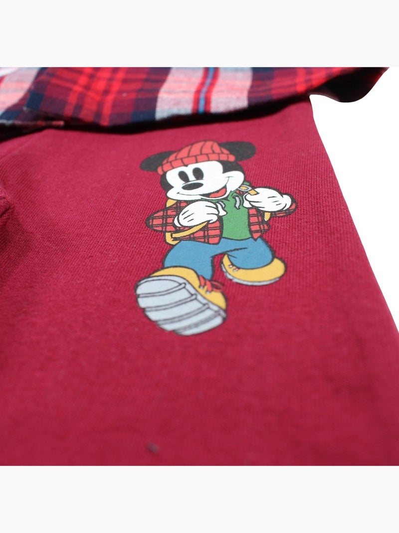 Disney - Completo camicia e pantaloni bebè bambino Rosso - Kiabi